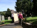 Carrying the organ away