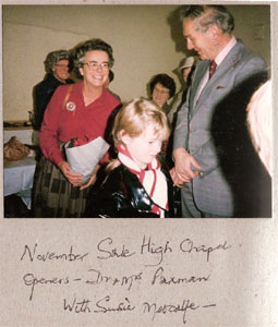 November sale. High Chapel. Dr and Mrs Paxman